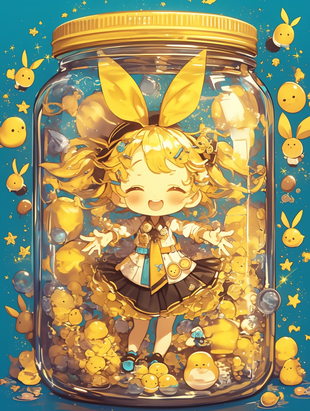 「瓶詰の少女」黄65