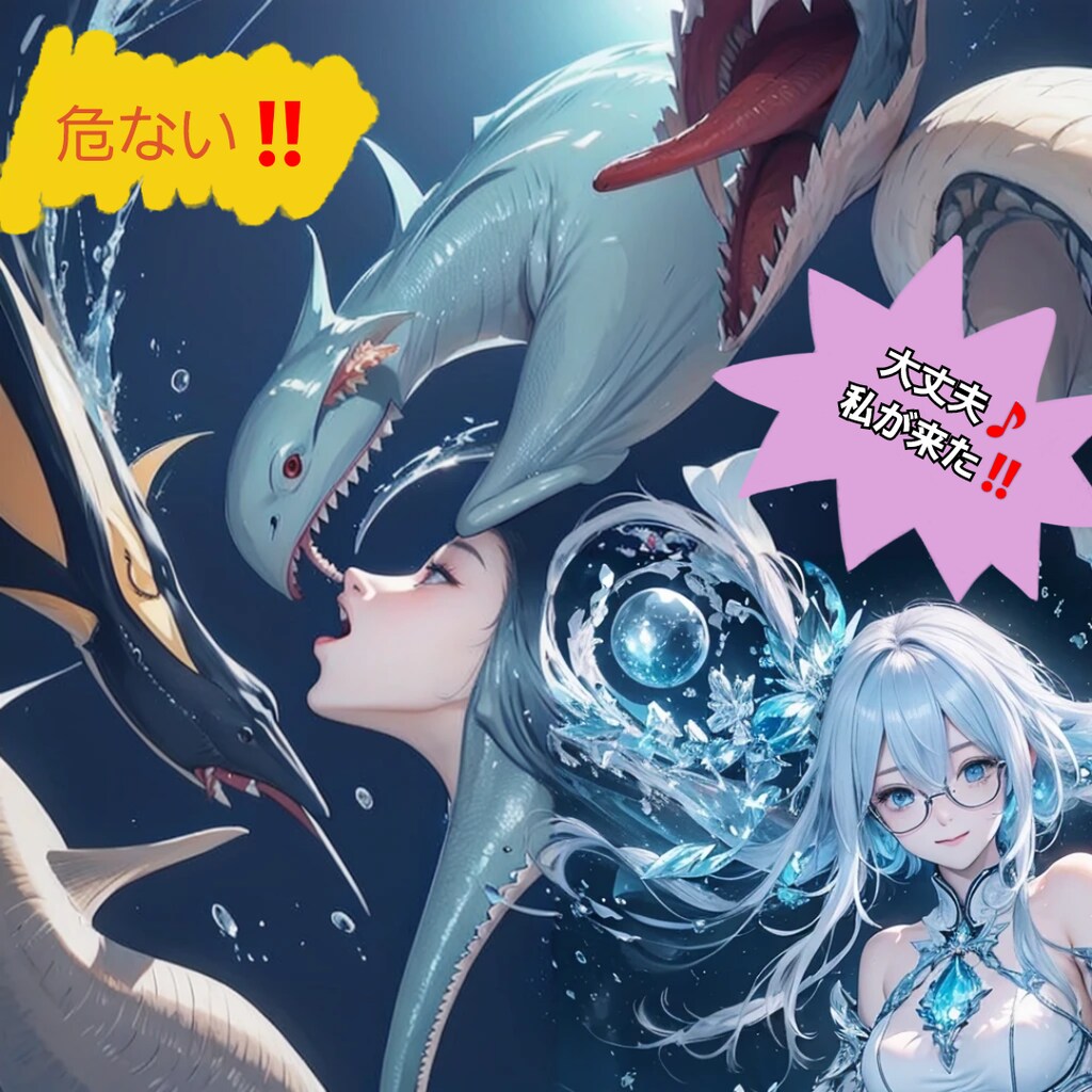 海怖い？大丈夫魔法少女にお任せ✨