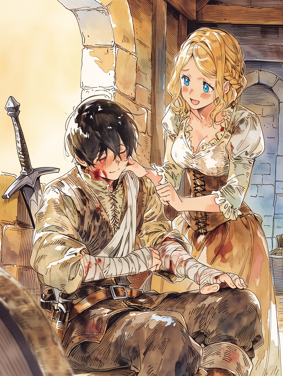 騎士と村娘38 | の人気AIイラスト・グラビア