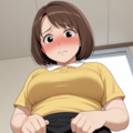 恥ずかしそうにスカートをめくって下から見る人妻のパンティは絶景かな 4枚目