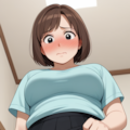 恥ずかしそうにスカートをめくって下から見る人妻のパンティは絶景かな 7枚目