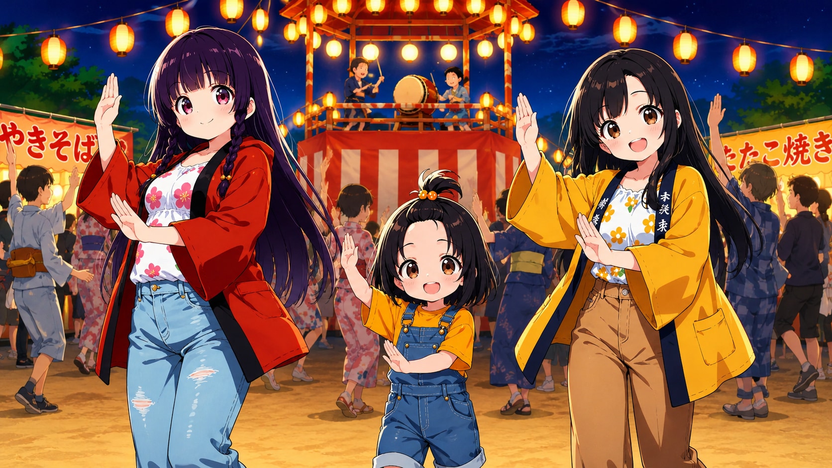 みんなで盆踊り