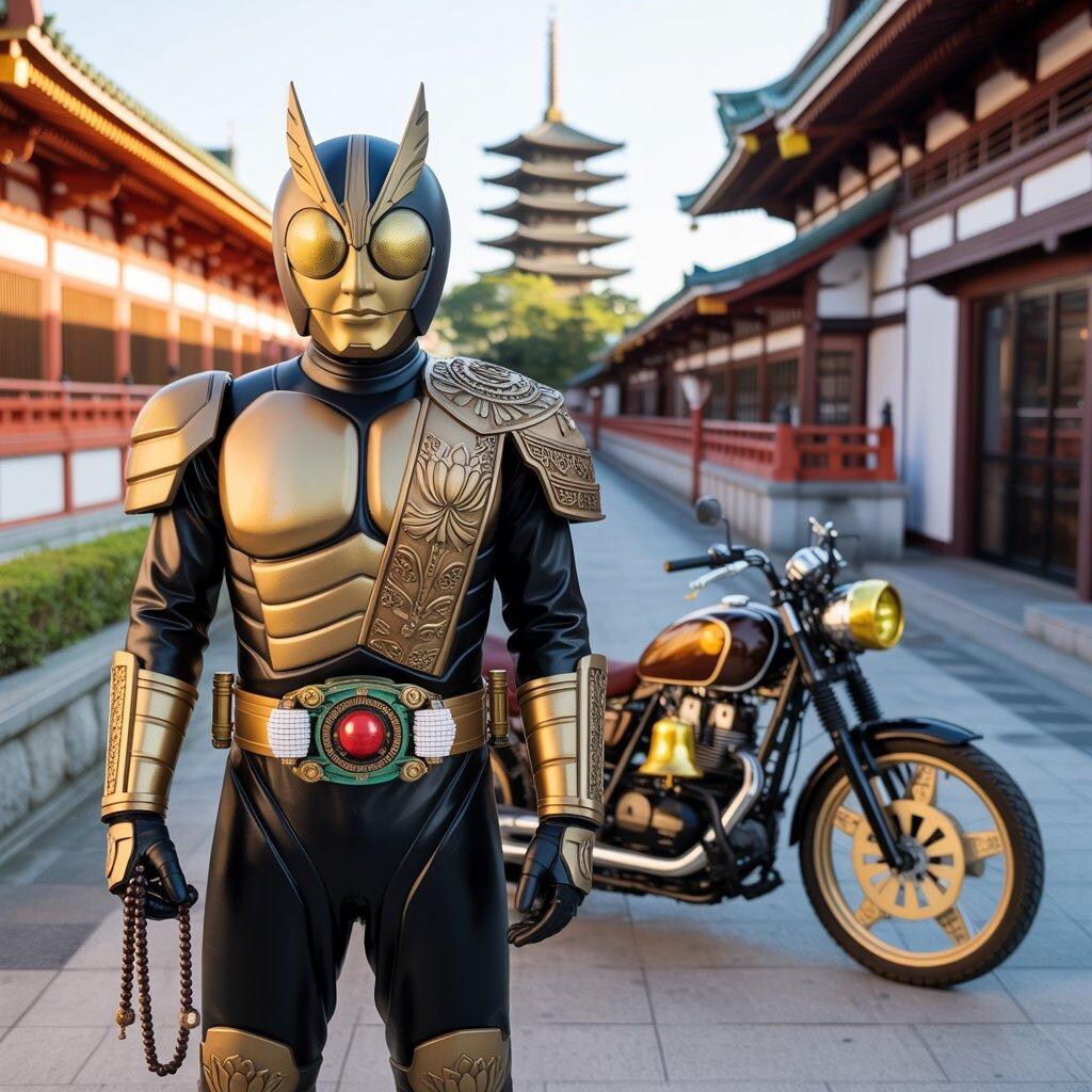 大仏っぽい仮面ライダー