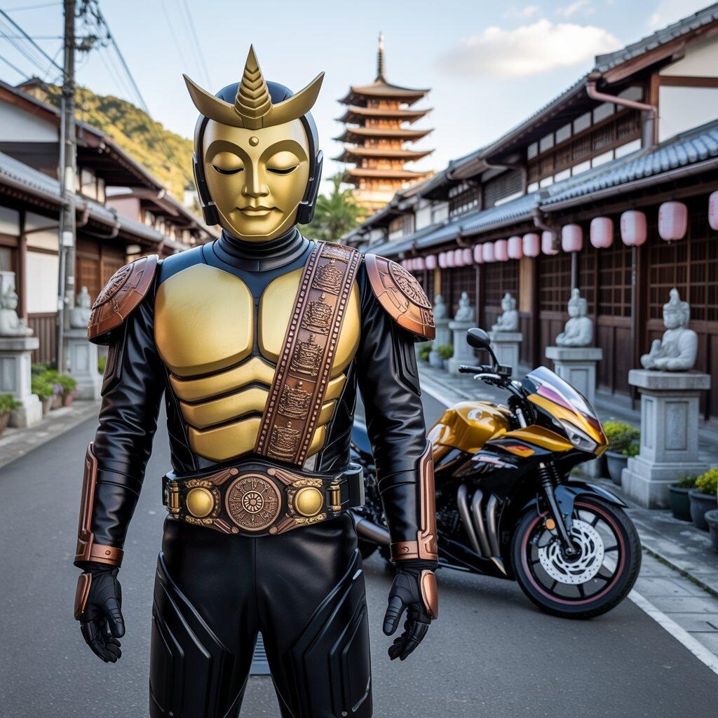 大仏っぽい仮面ライダー
