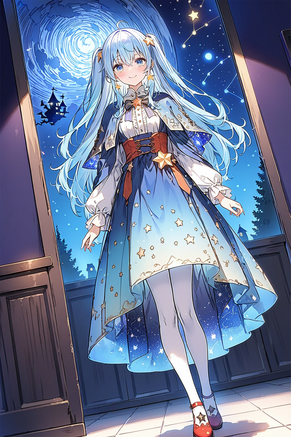 魔法の夜の少女