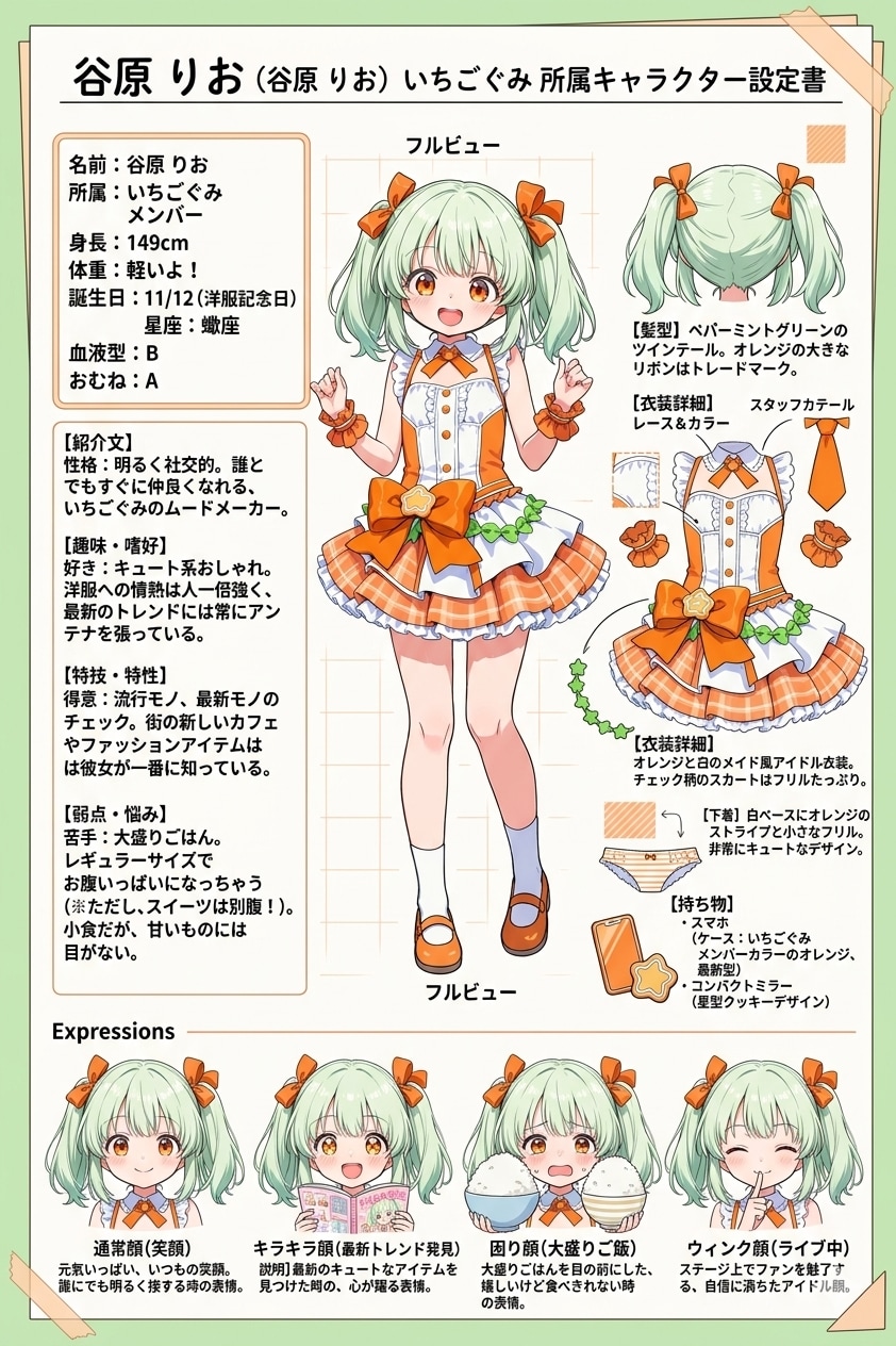 りおちゃんのキャラシート | の人気AIイラスト・グラビア
