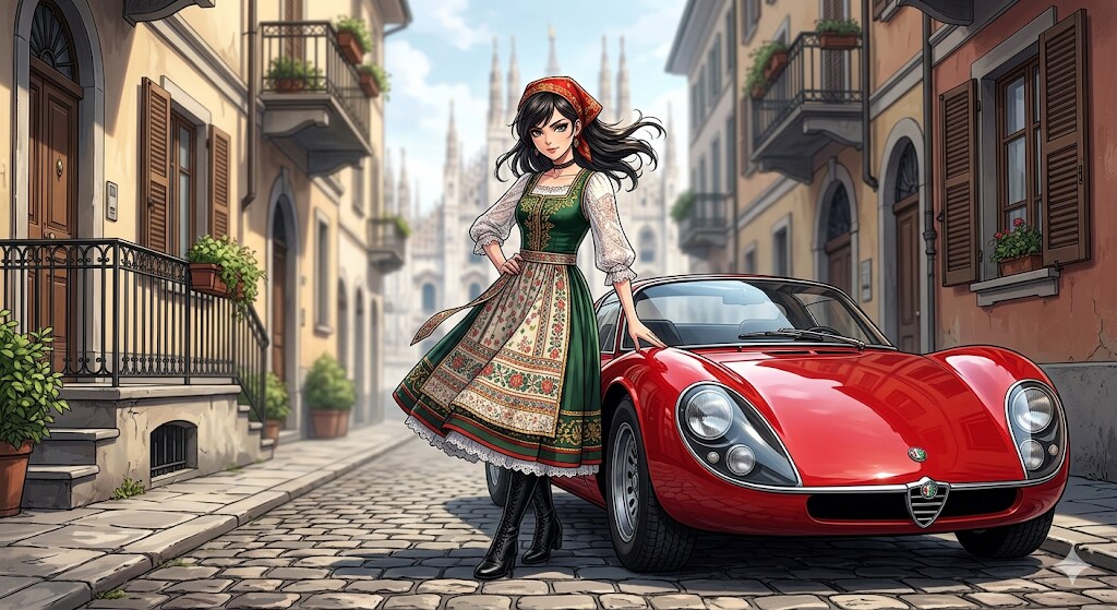 アルファロメオ・ストラダーレ | の人気AIイラスト・グラビア