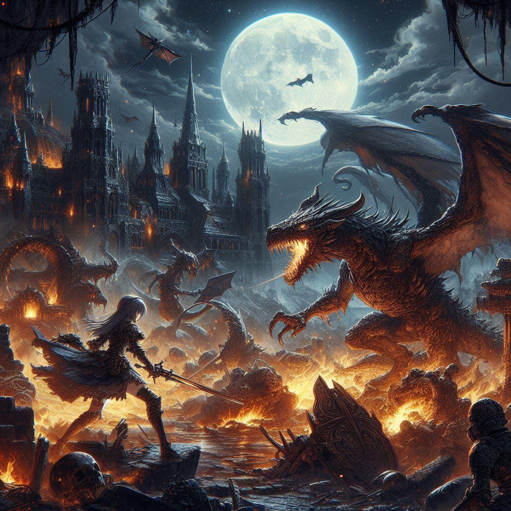 驚異のドラゴンに挑む少女
