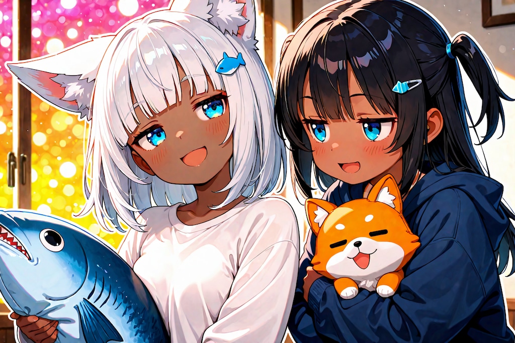 白狐さんに貰った🦊のぬいぐるみ