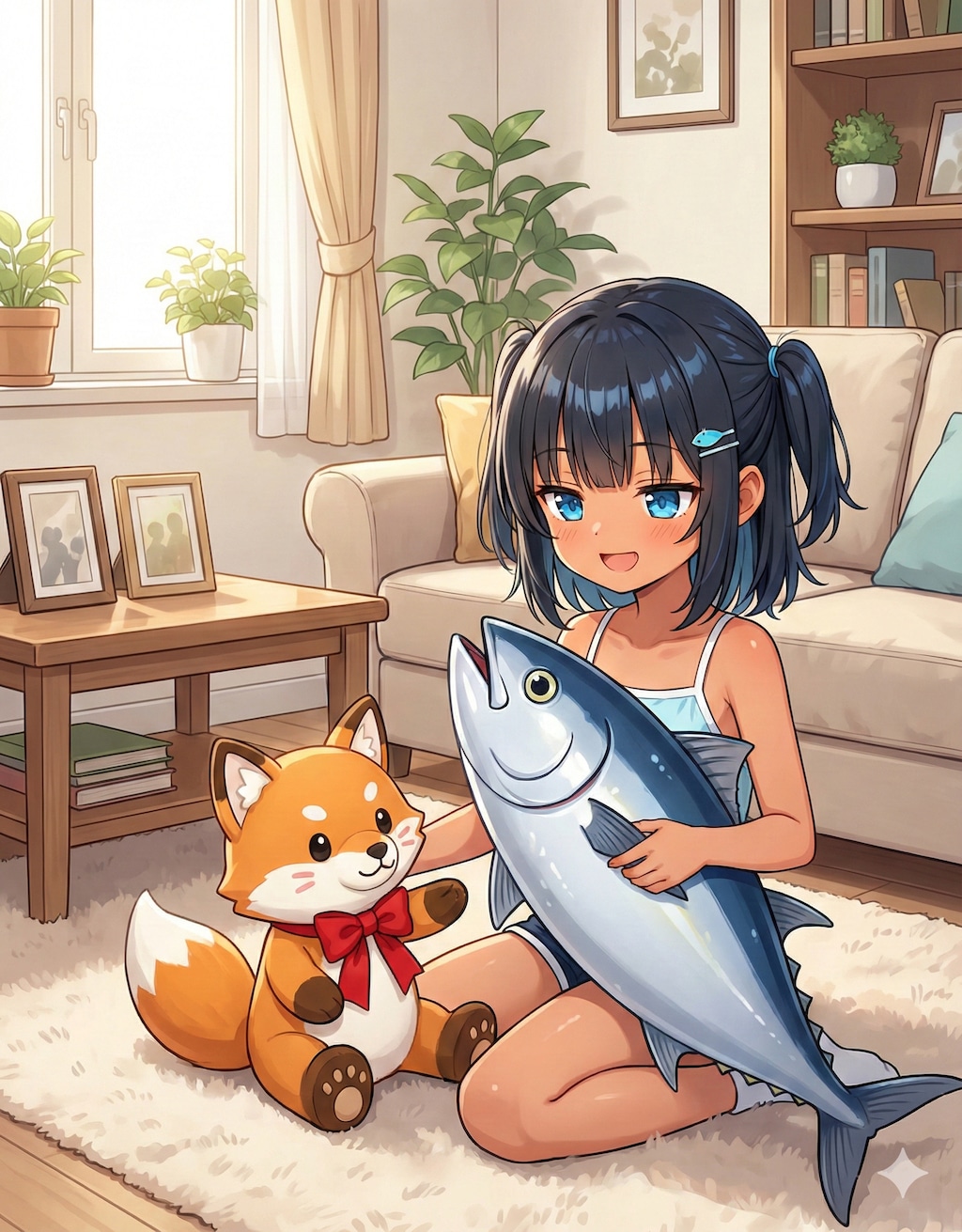 白狐さんに貰った🦊のぬいぐるみ