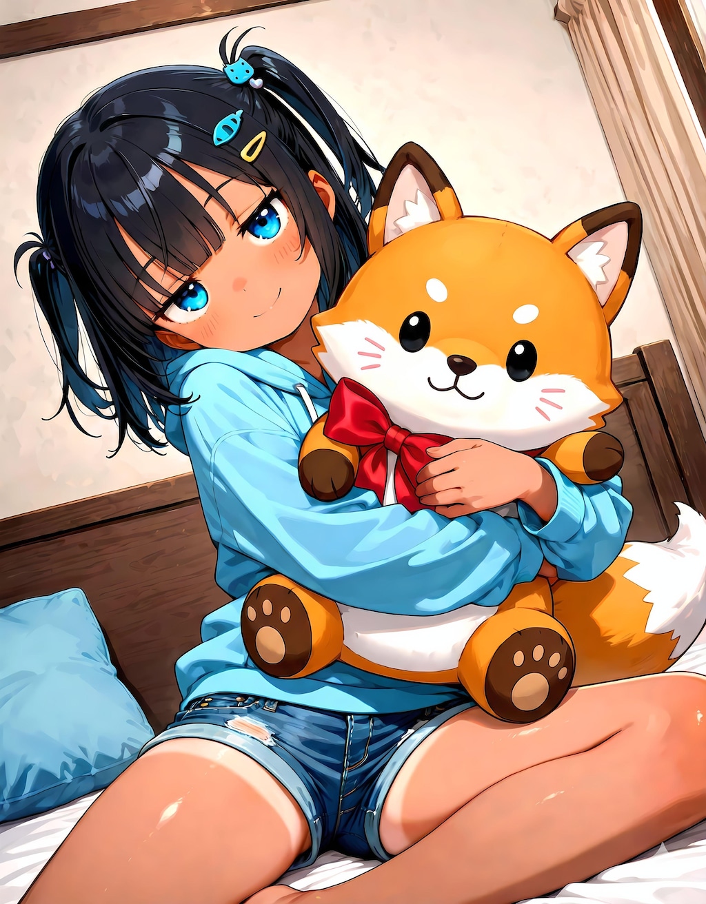 白狐さんに貰った🦊のぬいぐるみ