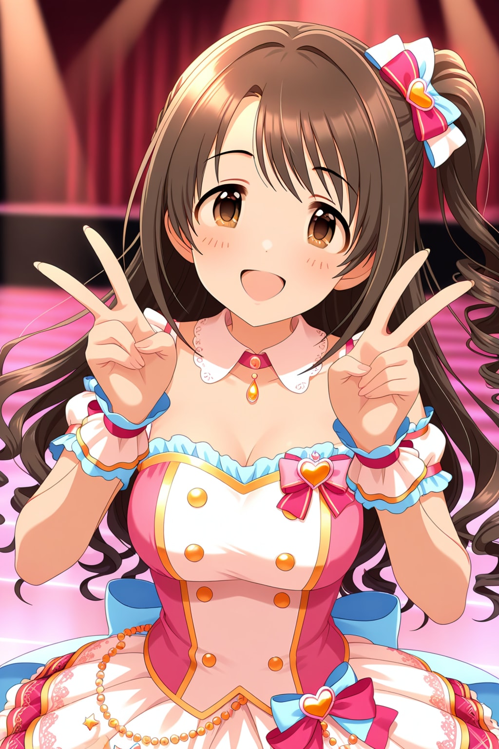 ダブルピースの島村卯月✌️❤️