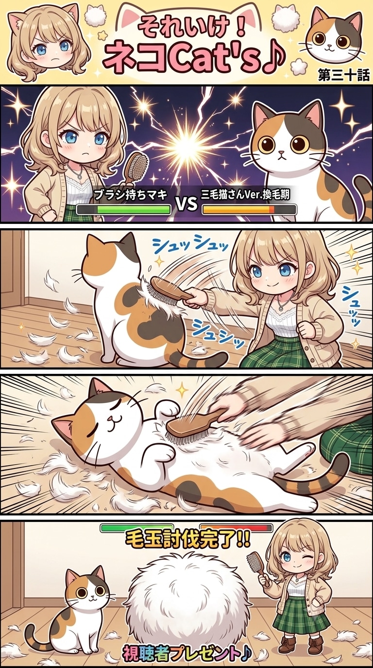 【30話】それいけ！ネコCat's♪(４コマ漫画)