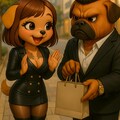 犬擬人化(デート中) 4枚目