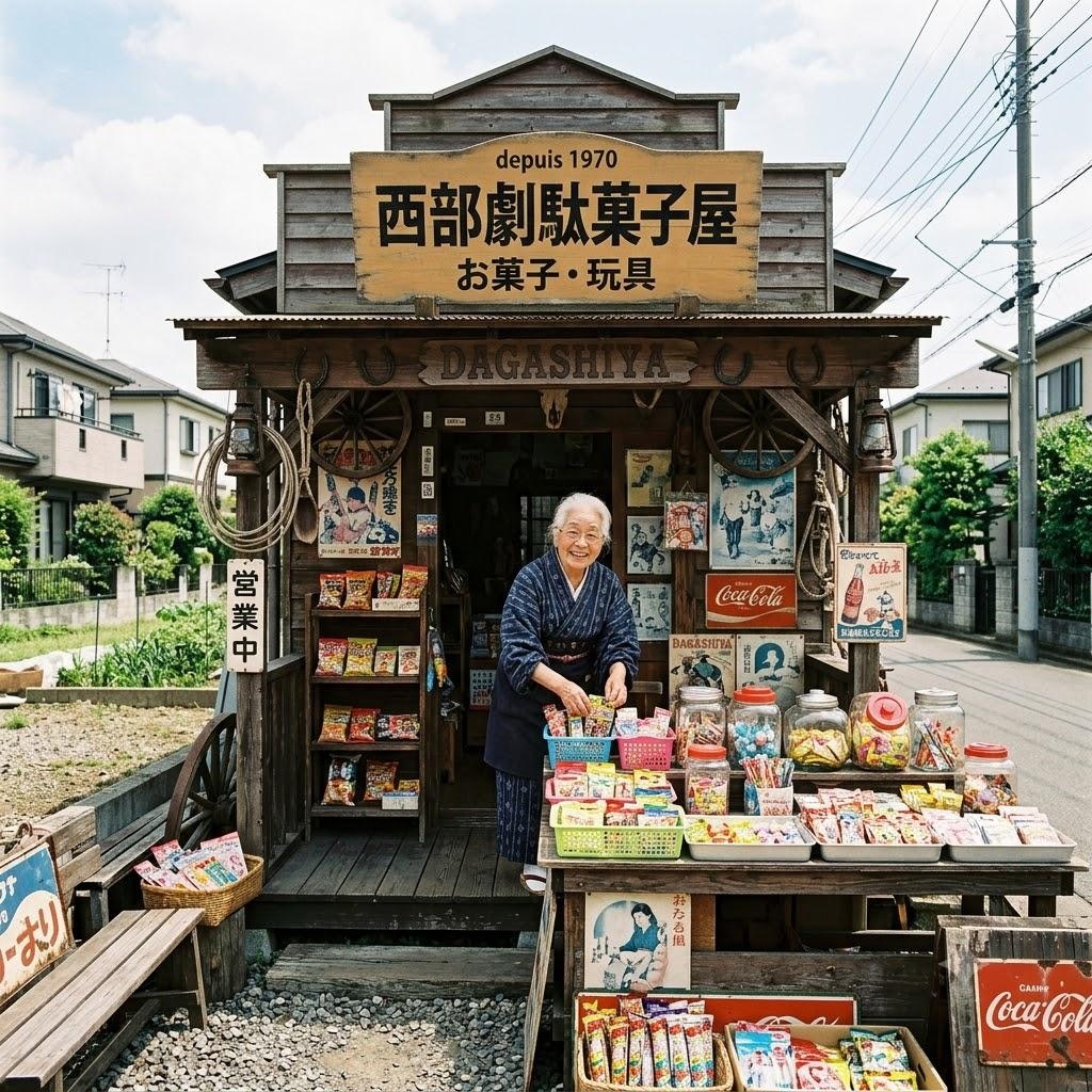 西部劇っぽい駄菓子屋