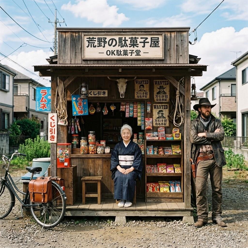 西部劇っぽい駄菓子屋