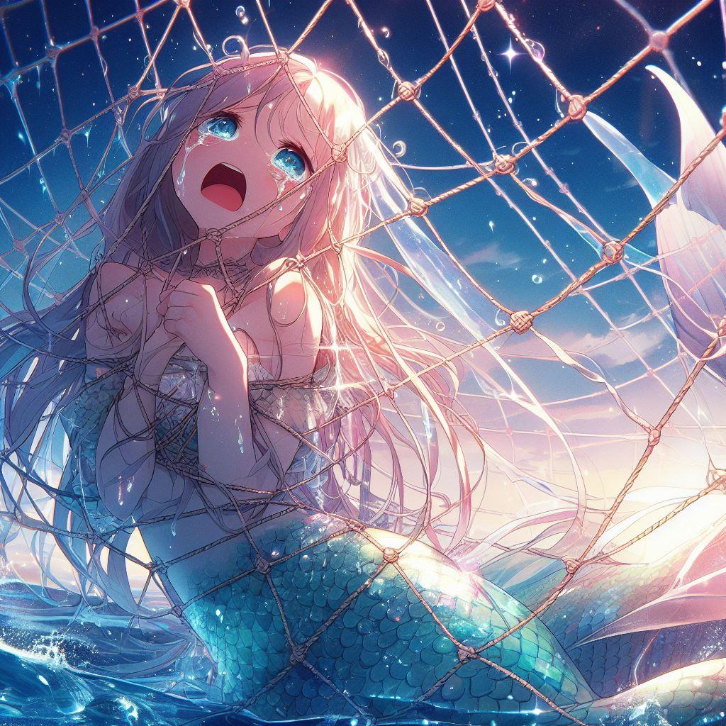 人魚捕獲