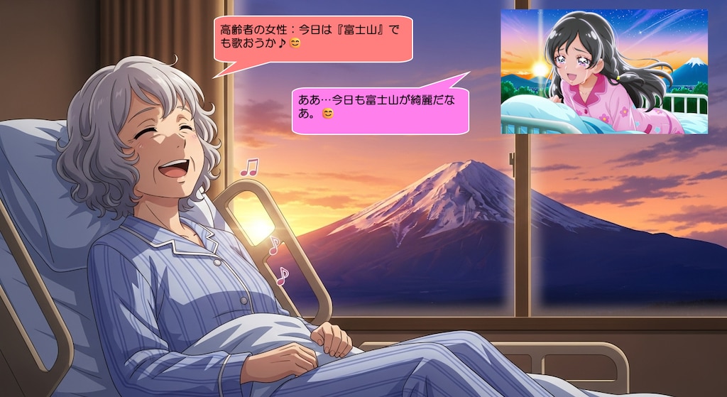 メロロン、病院のベッドで号泣しながら歌う