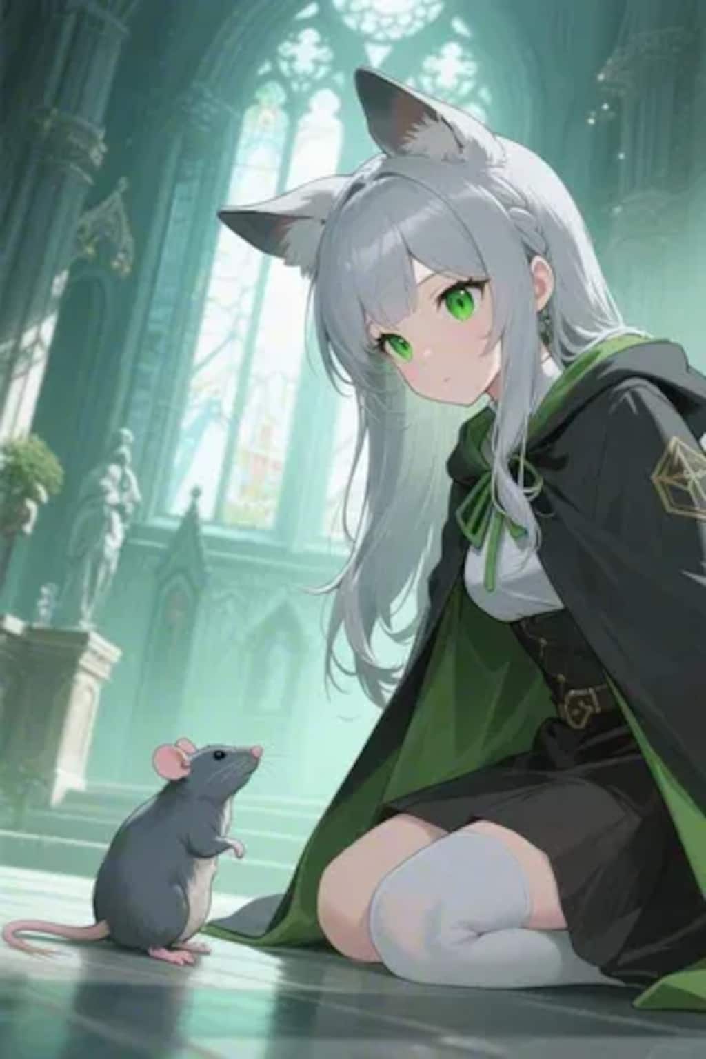 ステラちゃんとネズミ