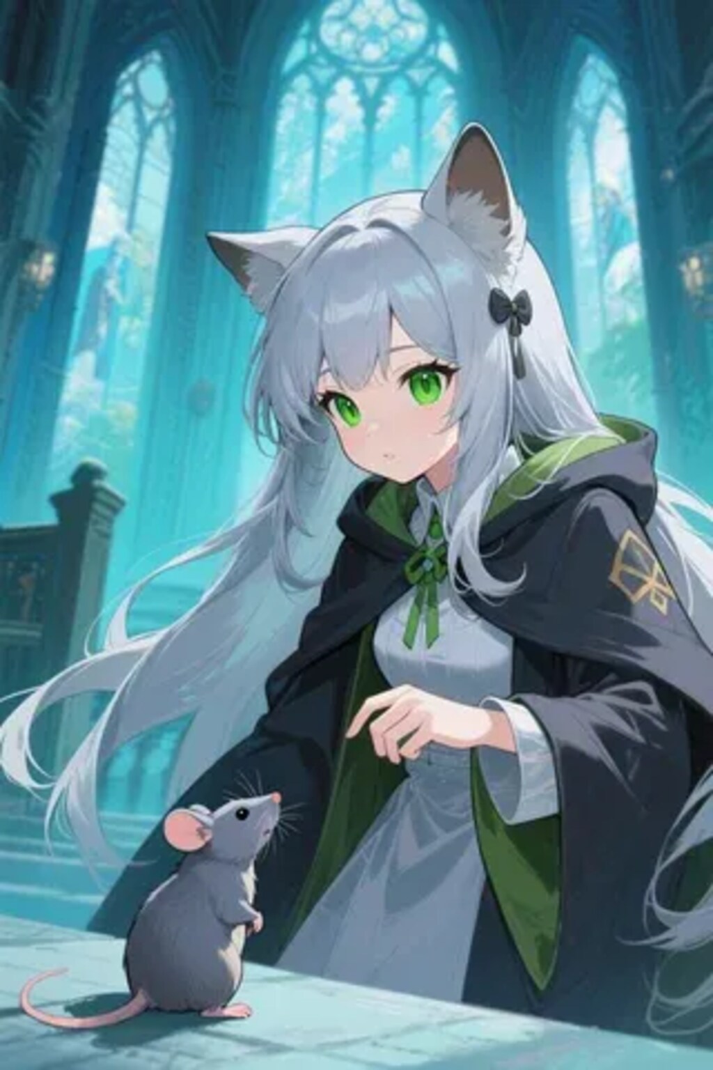 ステラちゃんとネズミ