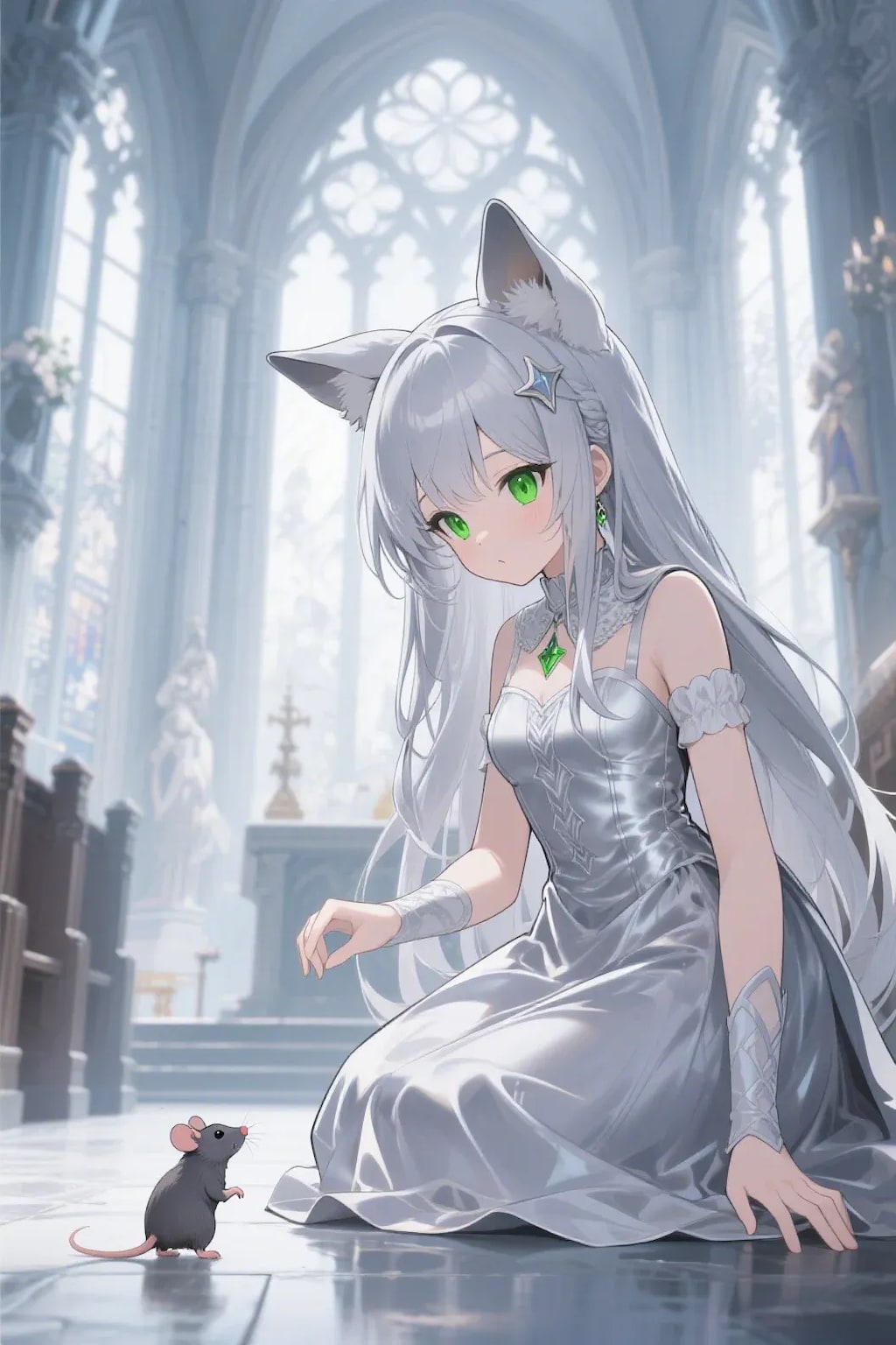 ステラちゃんとネズミ