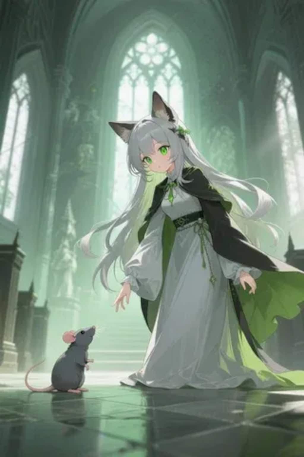 ステラちゃんとネズミ