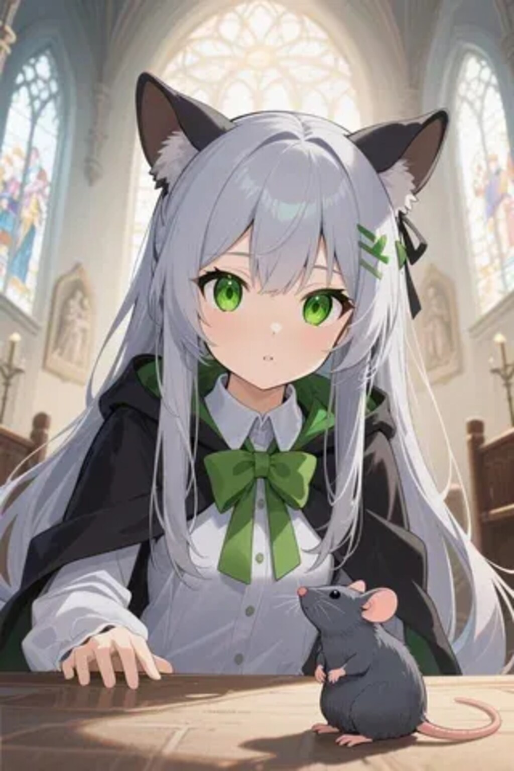 ステラちゃんとネズミ