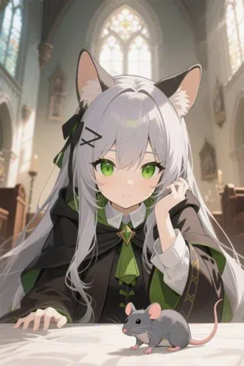 ステラちゃんとネズミ