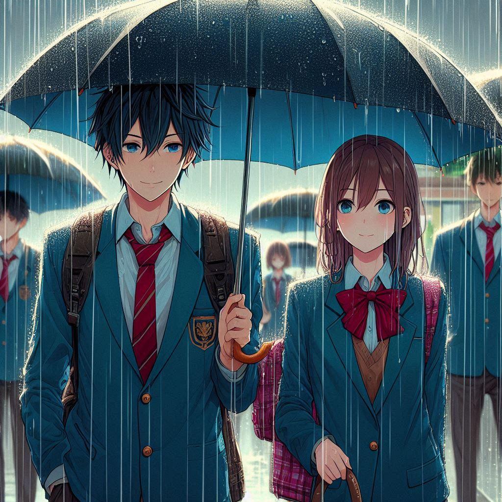 相合い傘 | の人気AIイラスト・グラビア