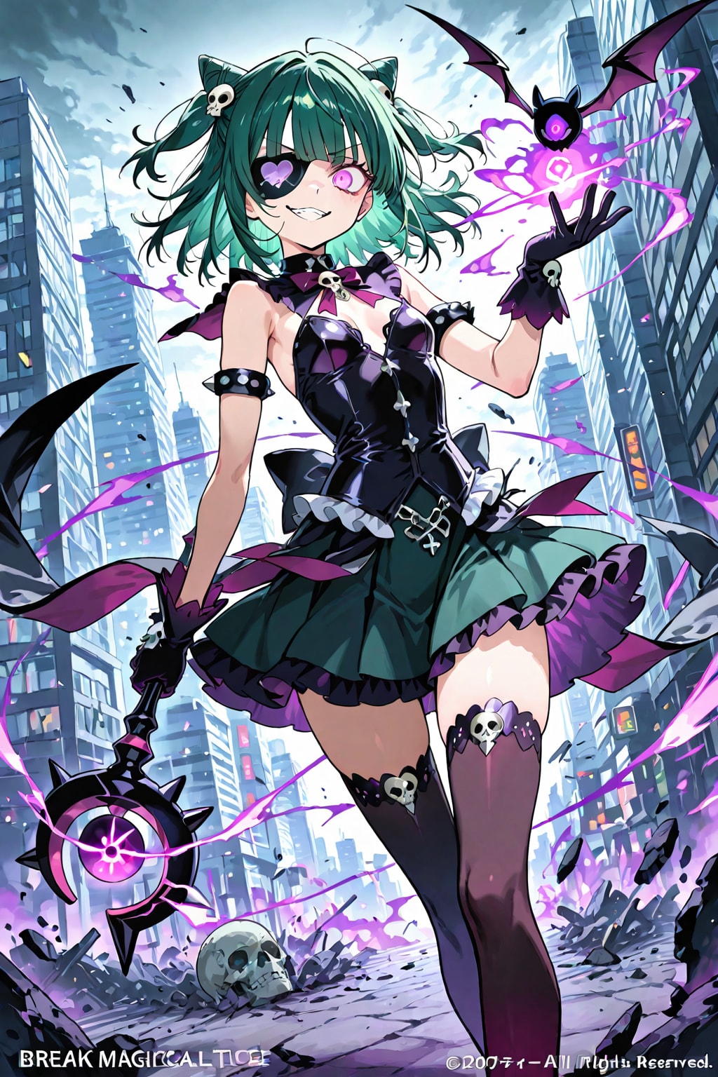 邪悪な魔法少女 | の人気AIイラスト・グラビア