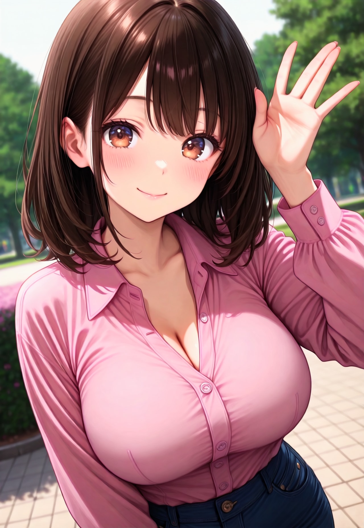 679（ピンクのシャツ）
