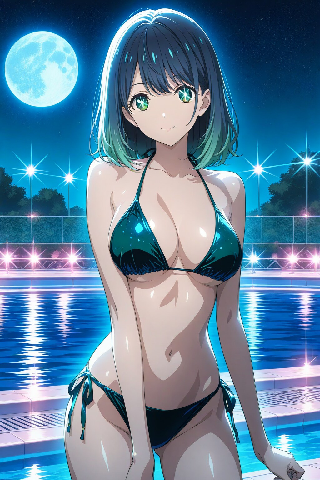 ナイトプールのAkane👙🌕