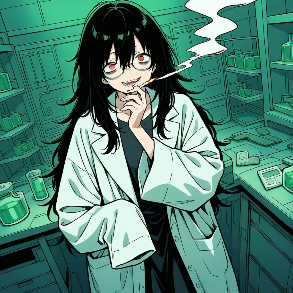 研究室のマッド先輩 | の人気AIイラスト・グラビア