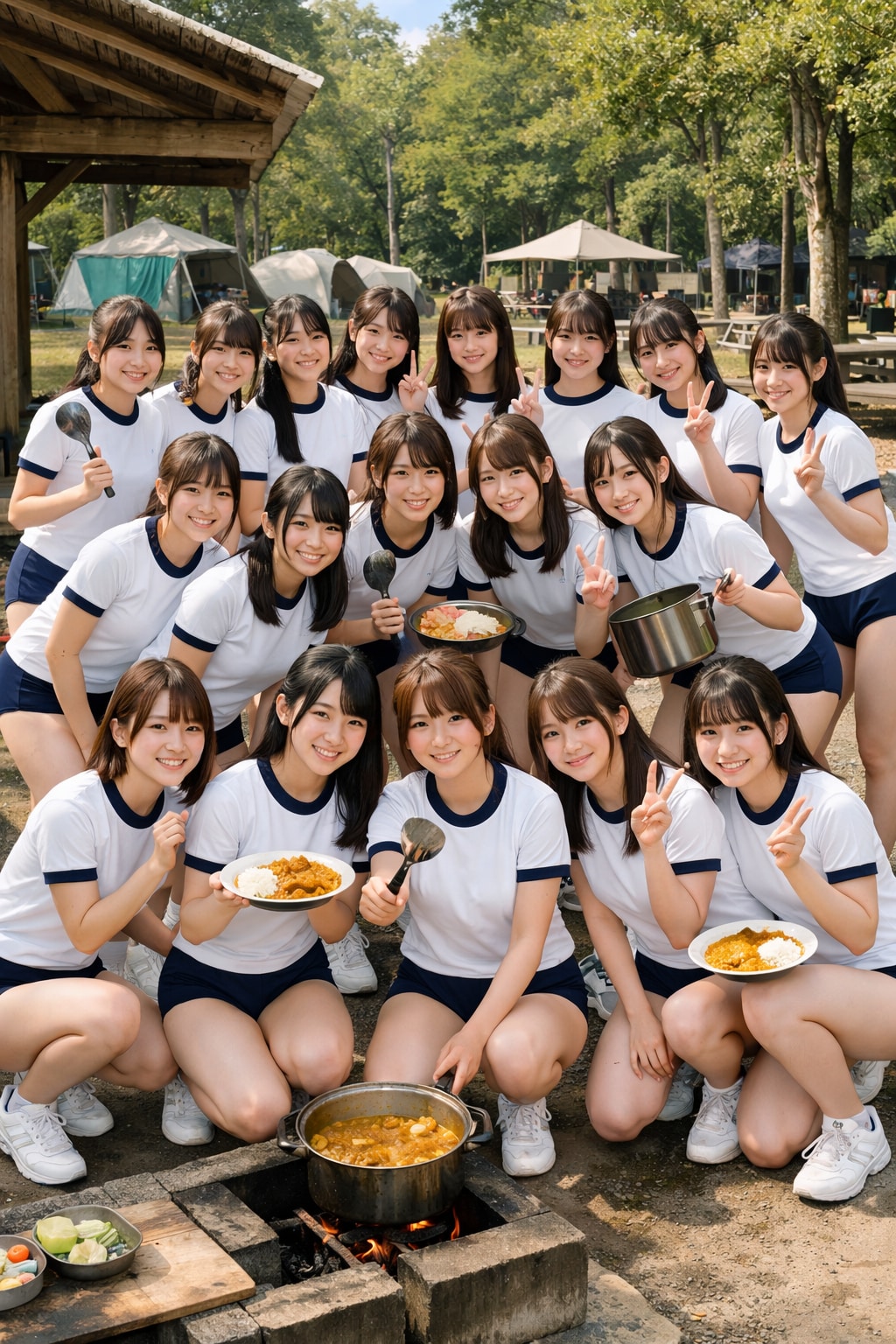 キャンプでカレー