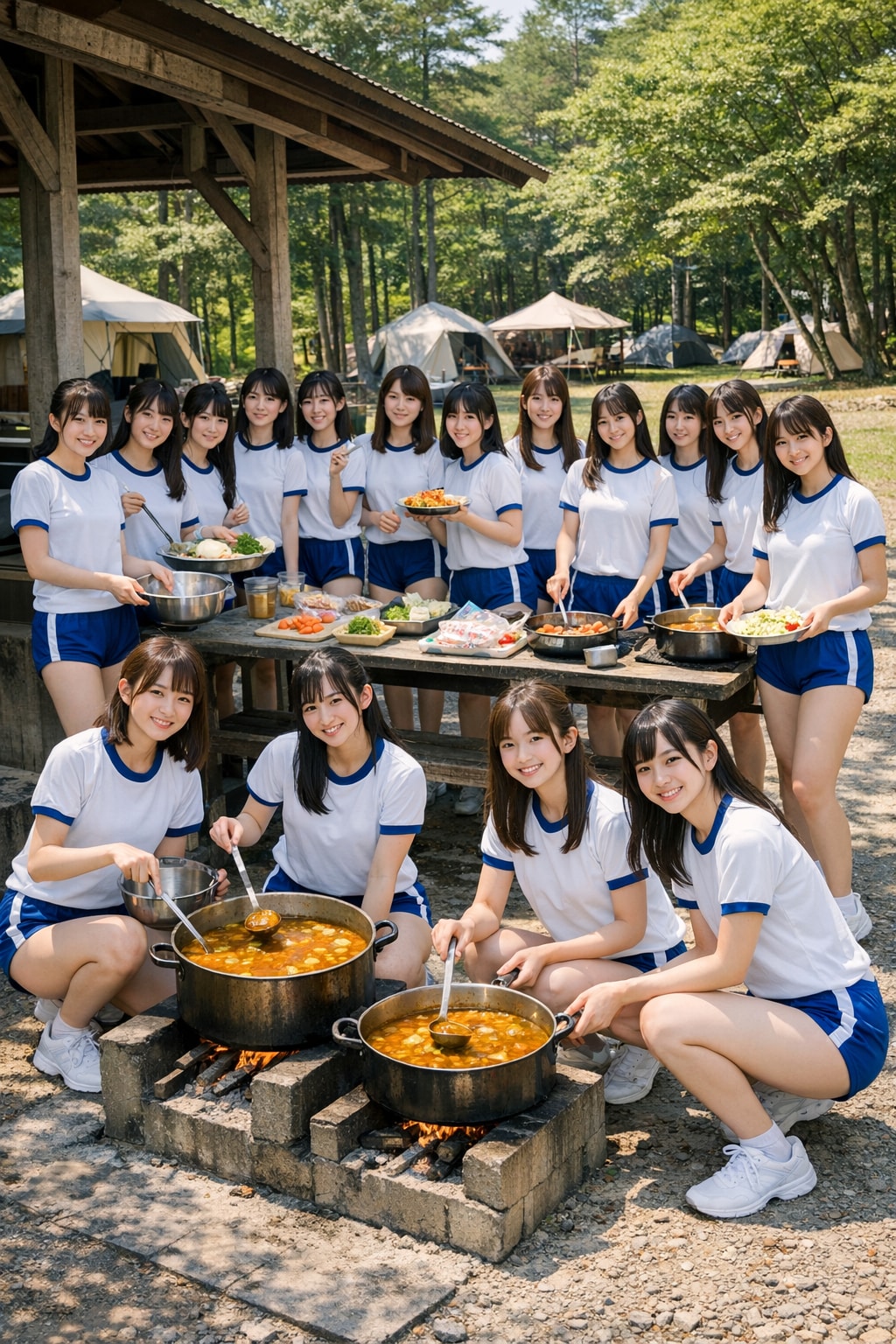 キャンプでカレー