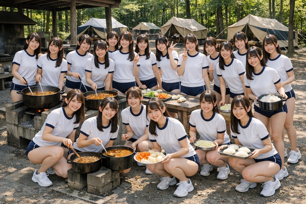 キャンプでカレー