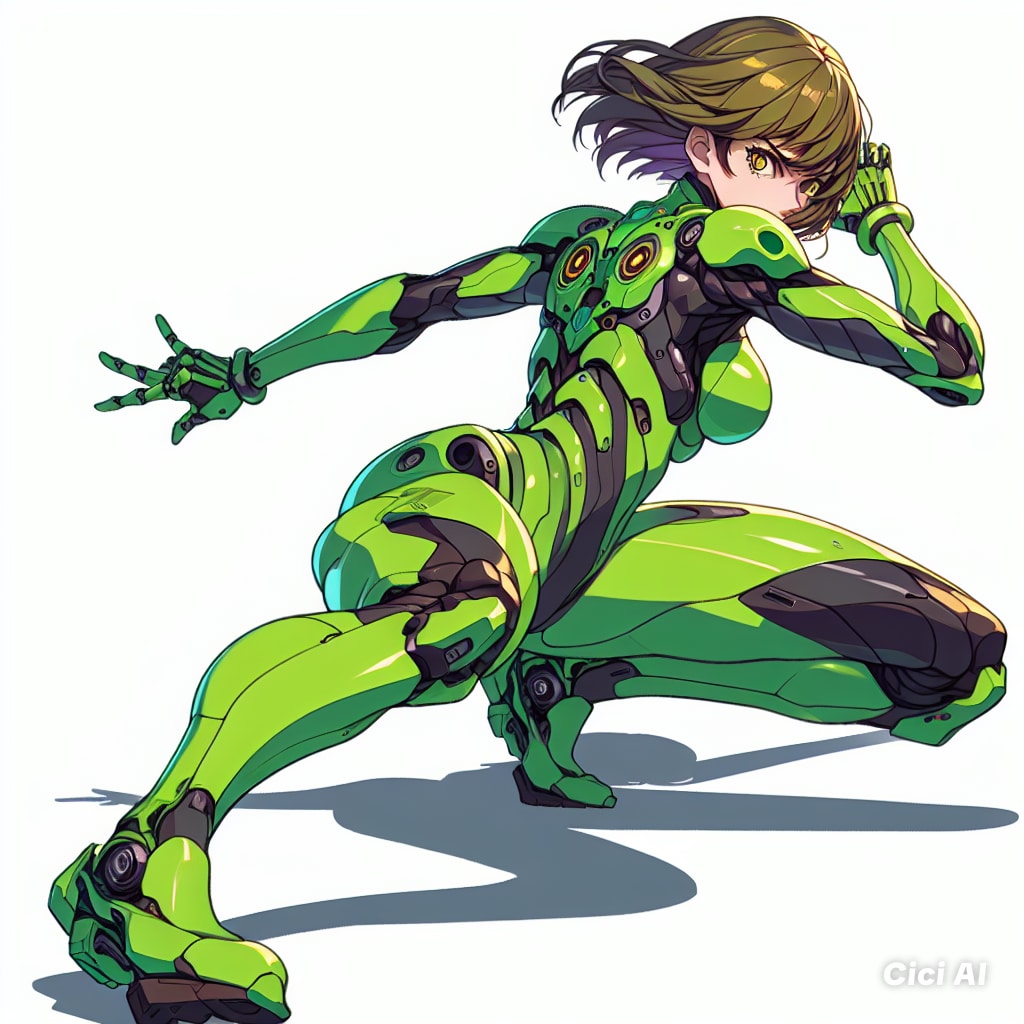 緑のパワードスーツ