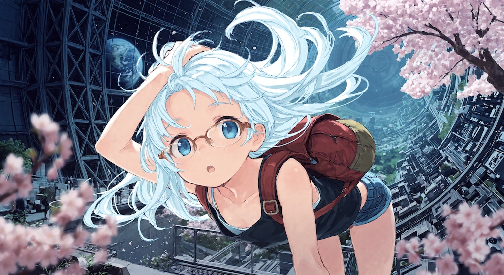 コロニーでの花見