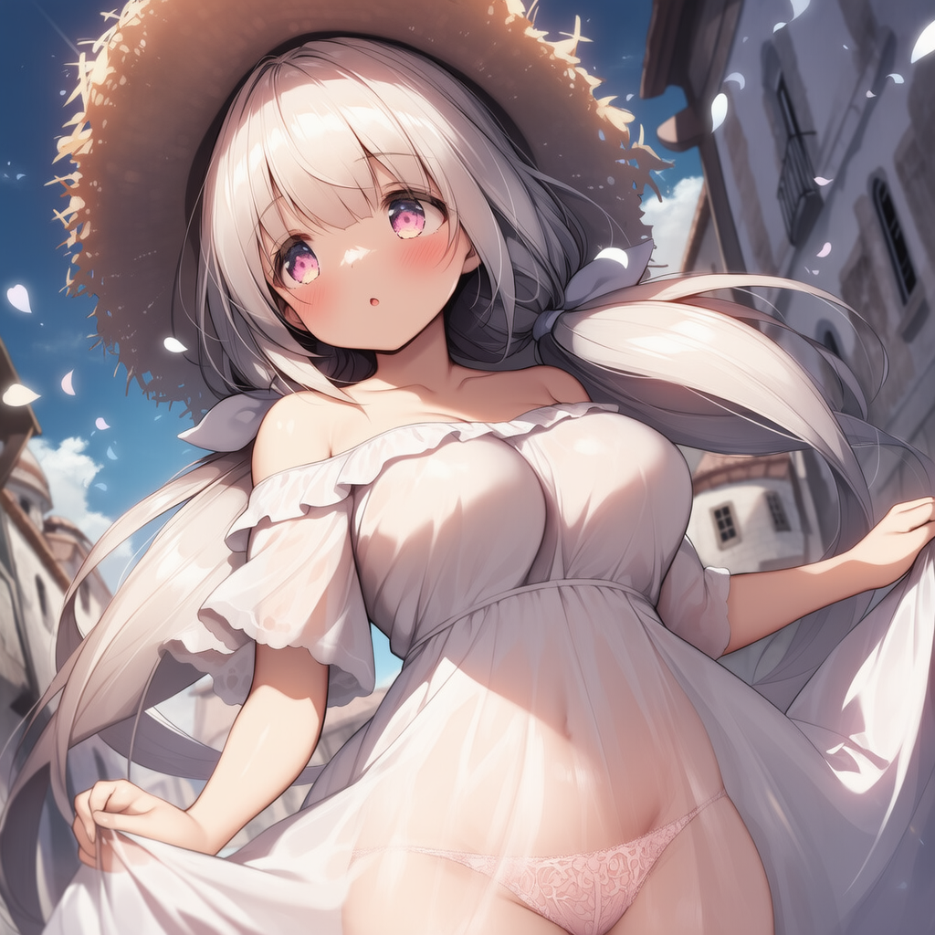 薄布ワンピース