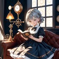 本を読む少女 2枚目
