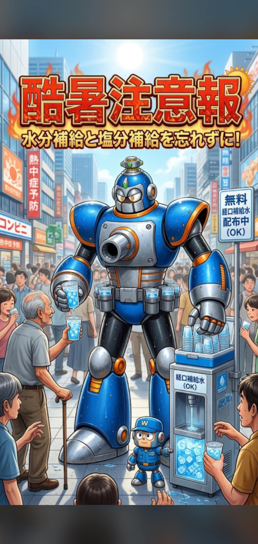 ウォーターマンの熱中症対策活動🚰