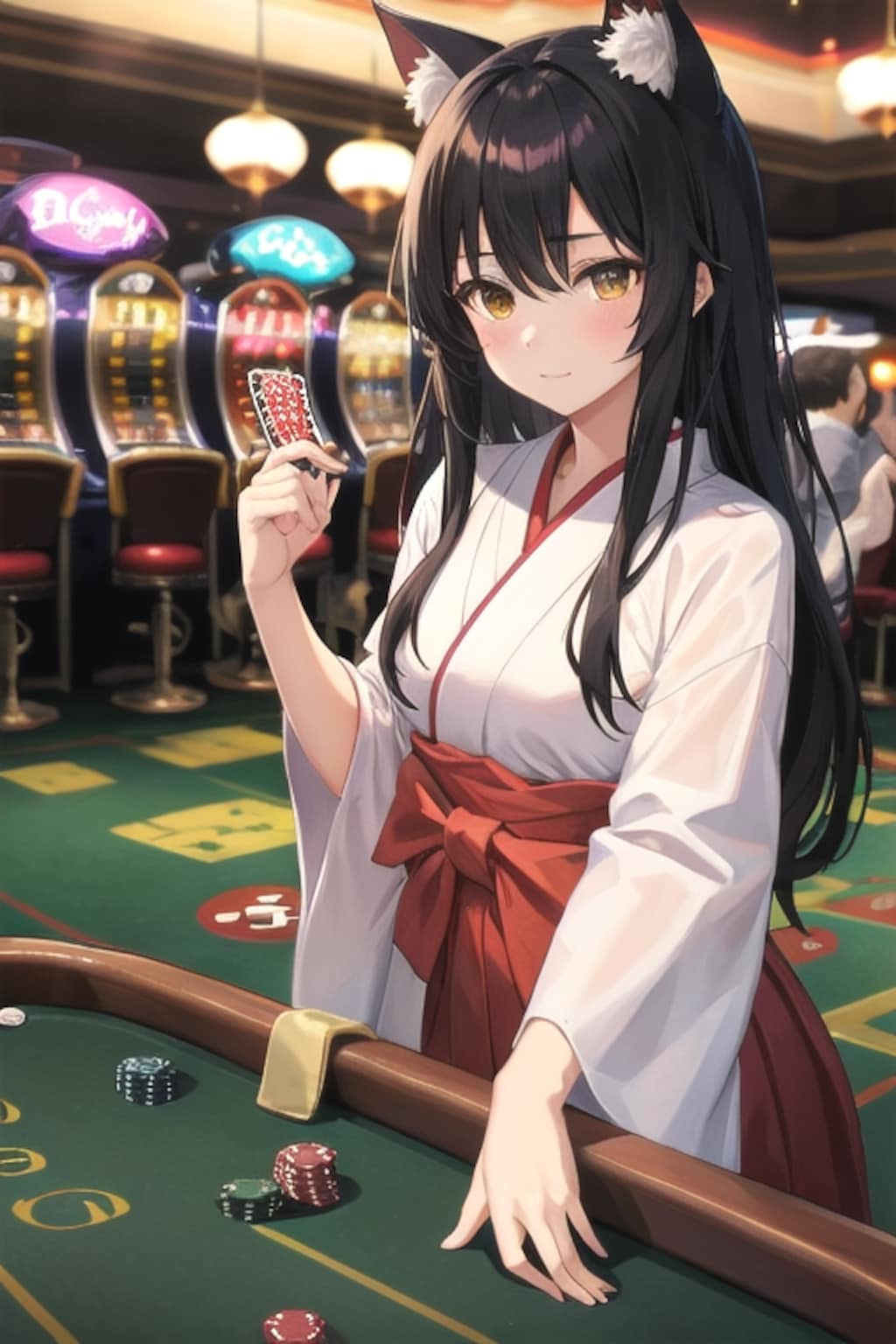 カジノで遊ぶさくらちゃん