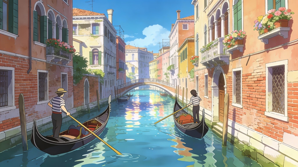 背景４４　ベネチアの光景