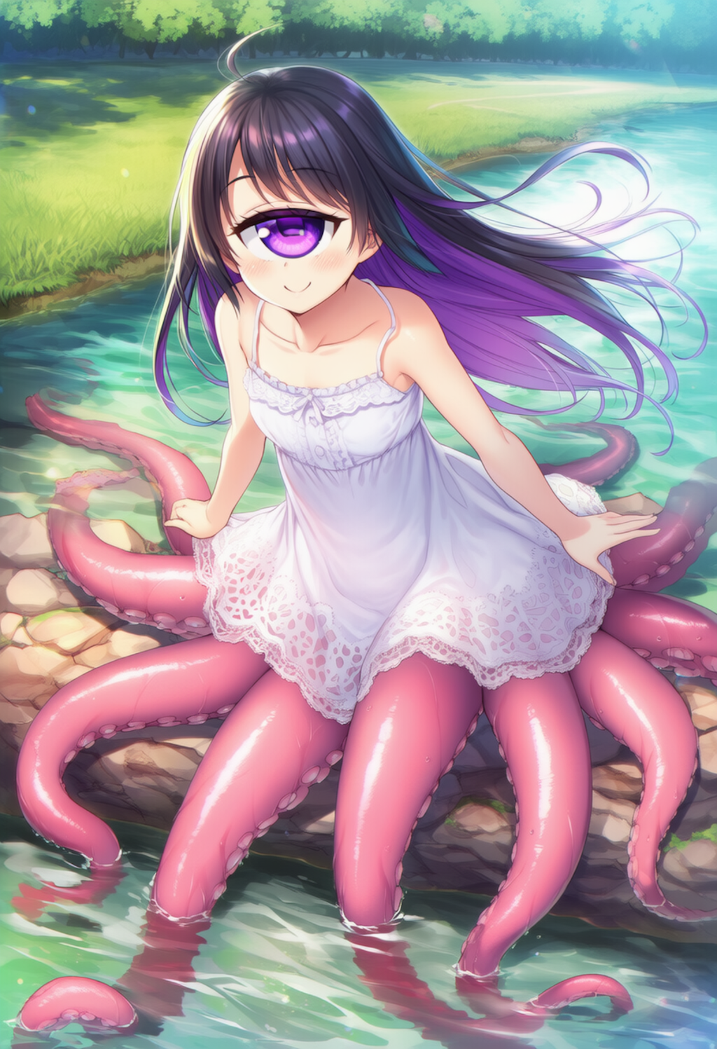単眼スキュラ　河原で涼む