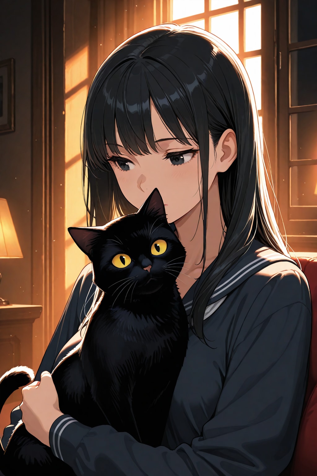 黒猫と彼女