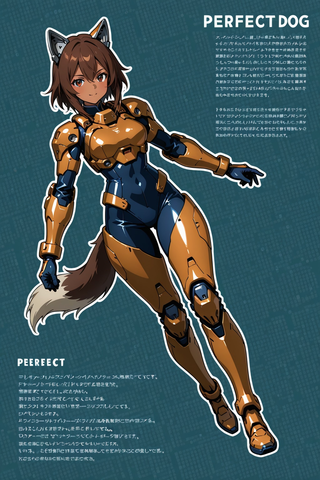 うちの子5人にケモパワードスーツ！