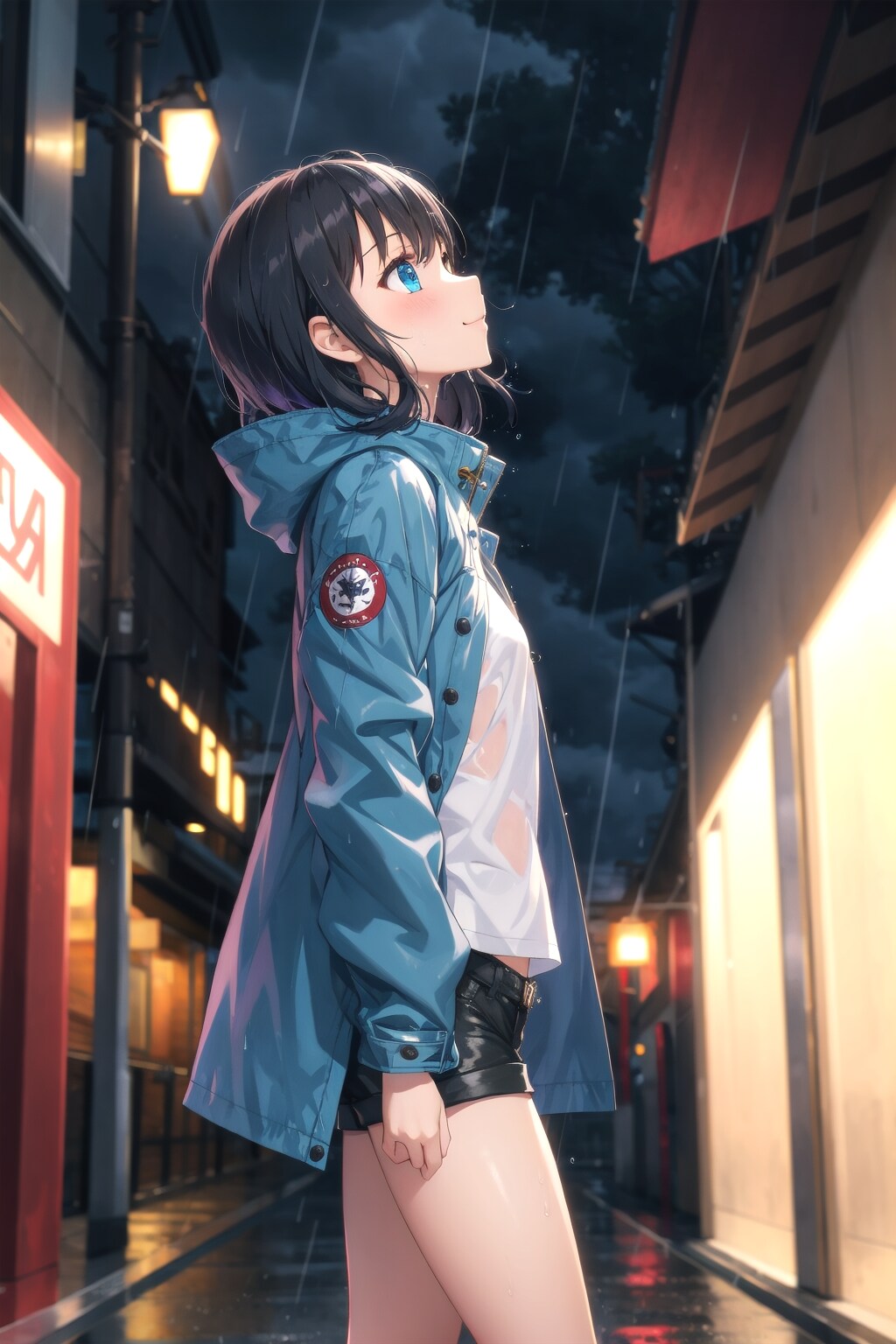 雨の路地裏