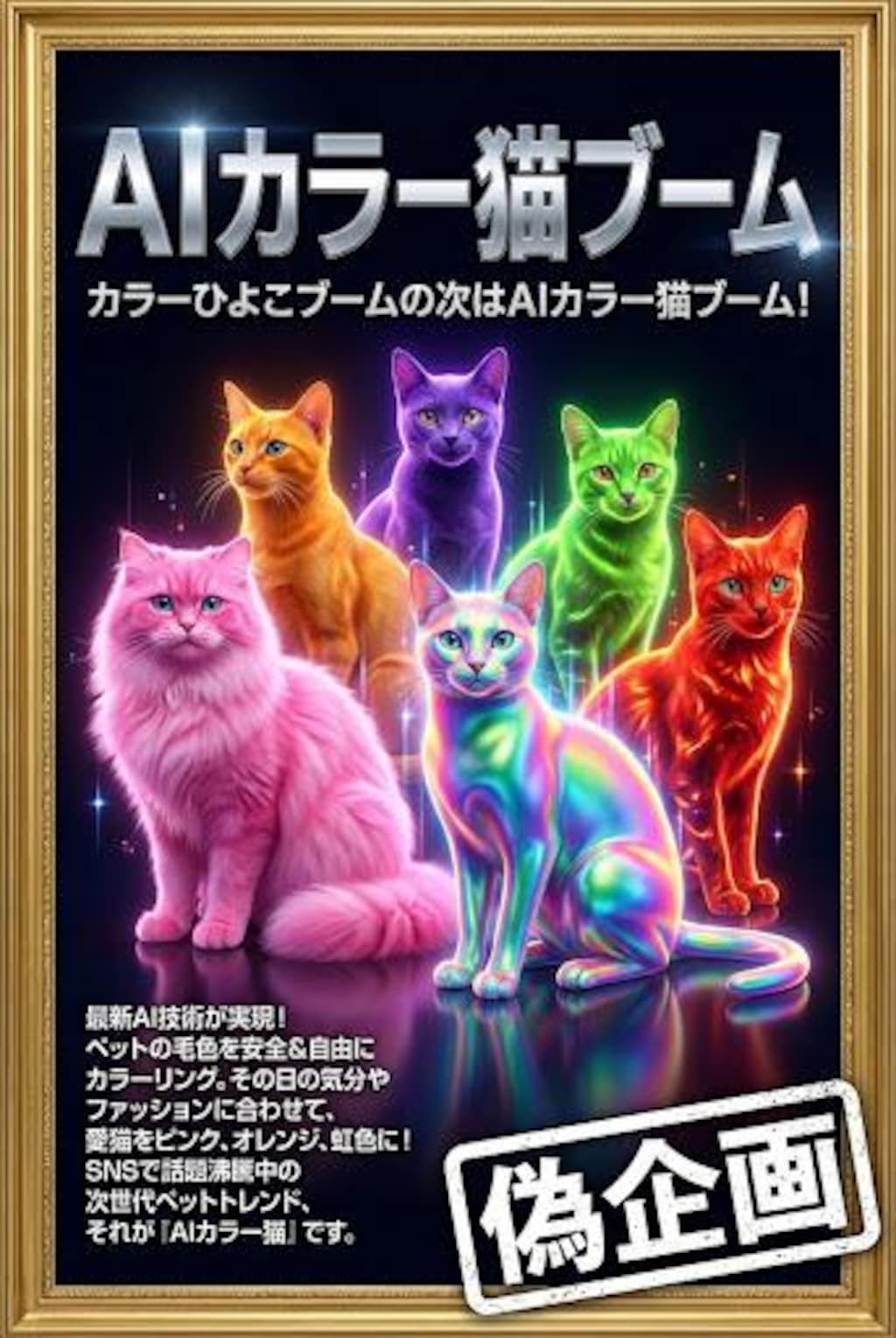 AIカラー猫ブーム(偽)