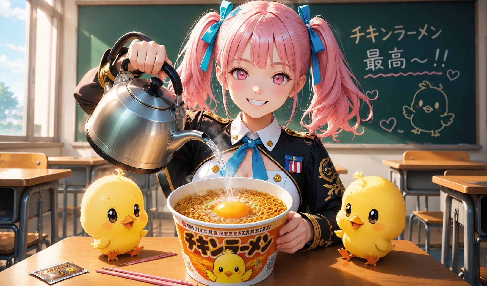 本日は「即席ラーメン記念日」 | の人気AIイラスト・グラビア