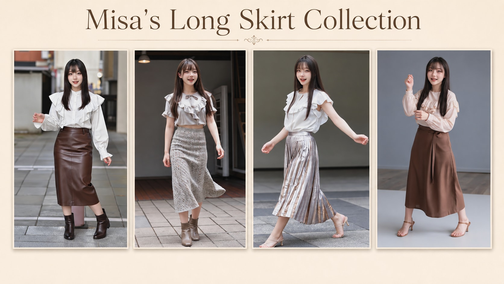 【ウチの娘シリーズ】美沙さんのロングスカートコレクション